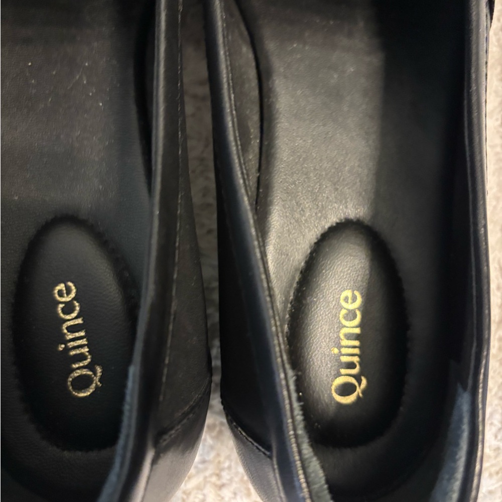 Quince Black Grosgrain Bow Loafers - Picture 9 of 11